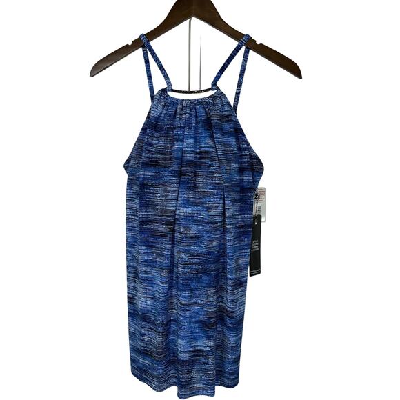 NWT Magicsuit Blue Jean Parker One‎ Piece Swimsuit Sz 10 Swimdress - Picture 1 of 9